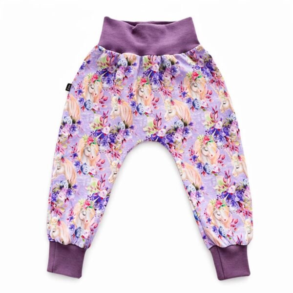 Einhorn und Blumen - Violet