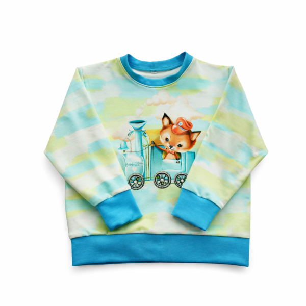 Fuchs mit Lokomotive