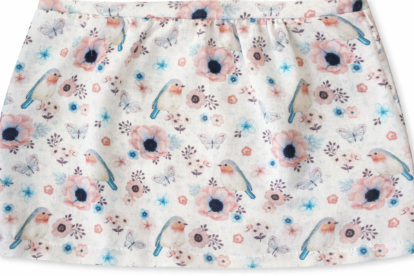 Rotkehlchen und Blumen