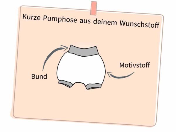 Kurze Pumphose