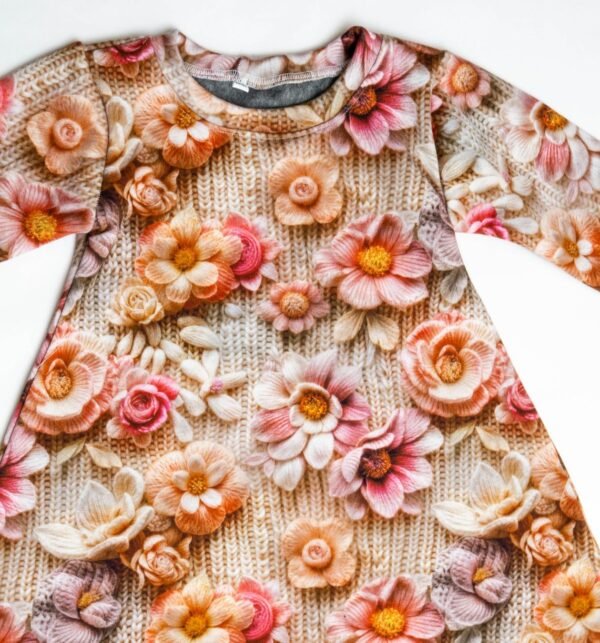 Blumiges Strickmuster