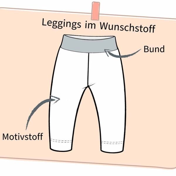 Leggings im Wunschdesign mit Bündchen Leggings im Wunschdesign mit Bündchen