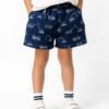 Kurze Musselinhose mit Baufahrzeugen
