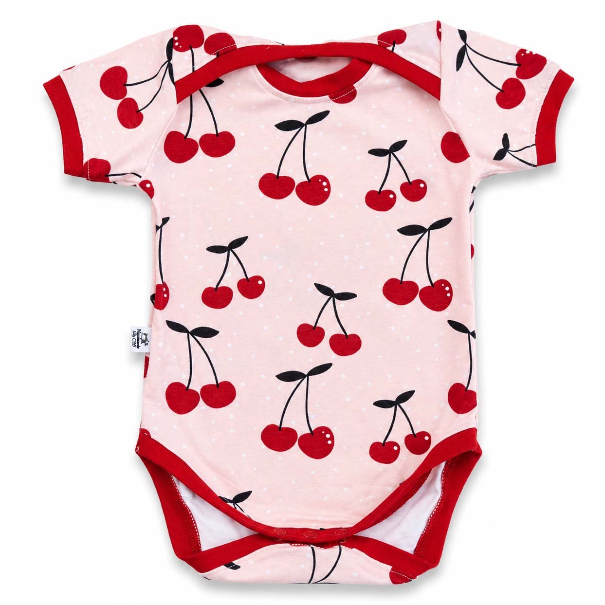 Babybody mit Kirschen