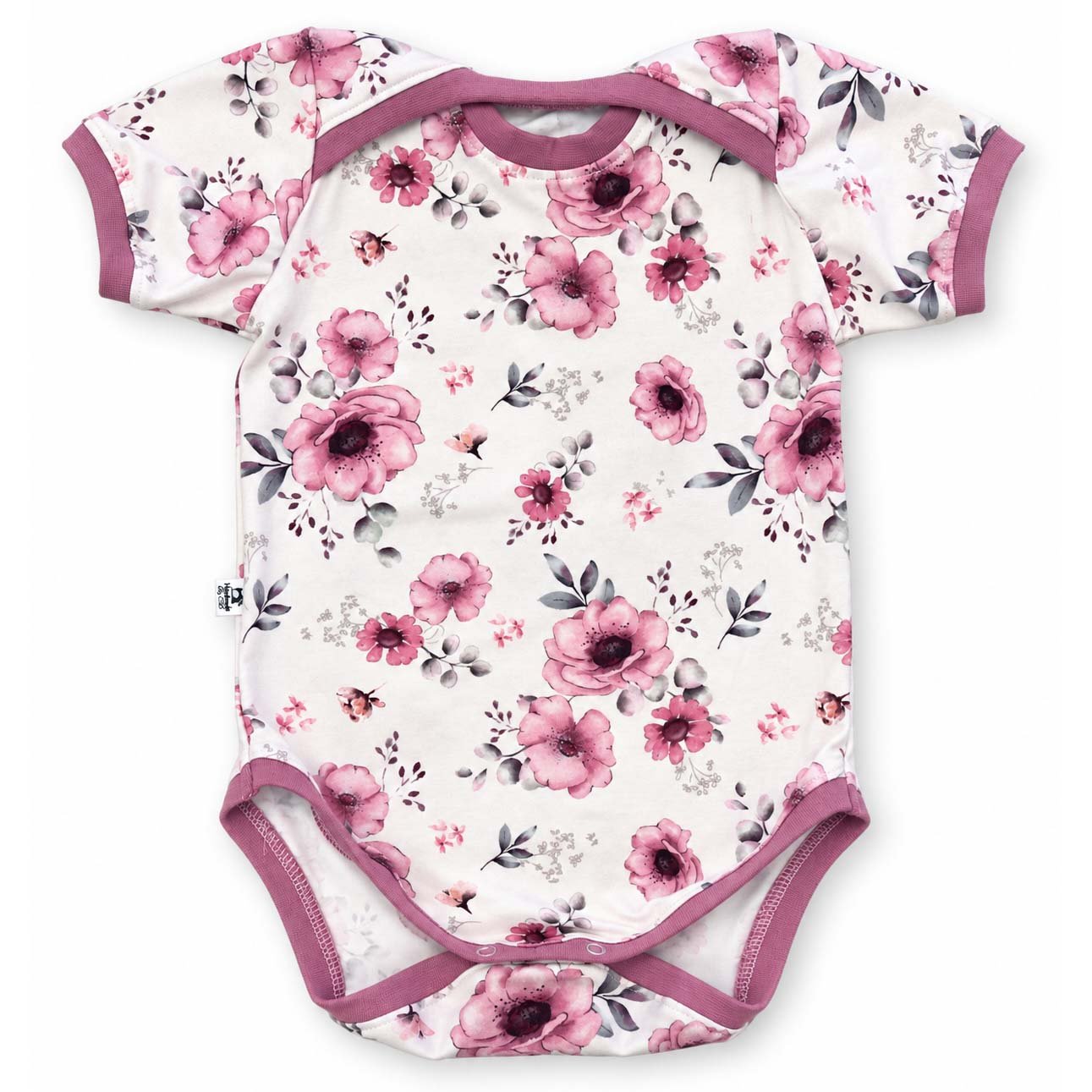 Body mit Aquarell-Blumen